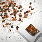 Cozy Vintage Christmas – Retro Holiday Gathering Art Puzzle