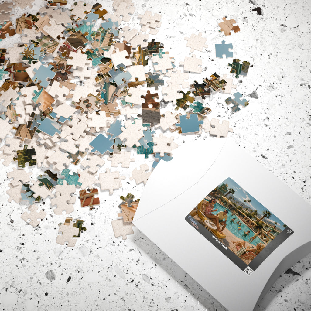 Check In, Dress Down – Palm Springs Poolside Jigsaw Puzzle