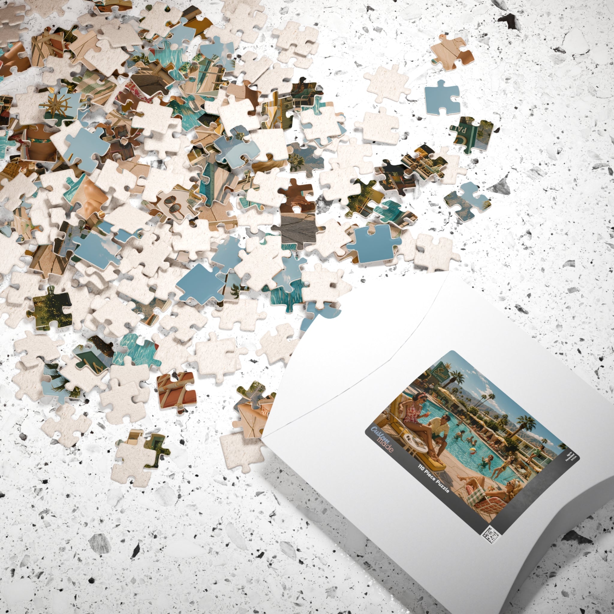 Check In, Dress Down – Palm Springs Poolside Jigsaw Puzzle
