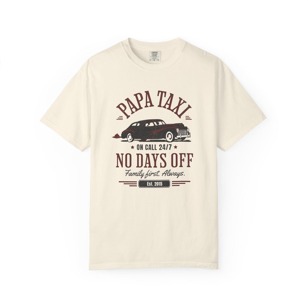 Papa Taxi Since 2015 – Vintage Dad T-Shirt, Gift for Dad