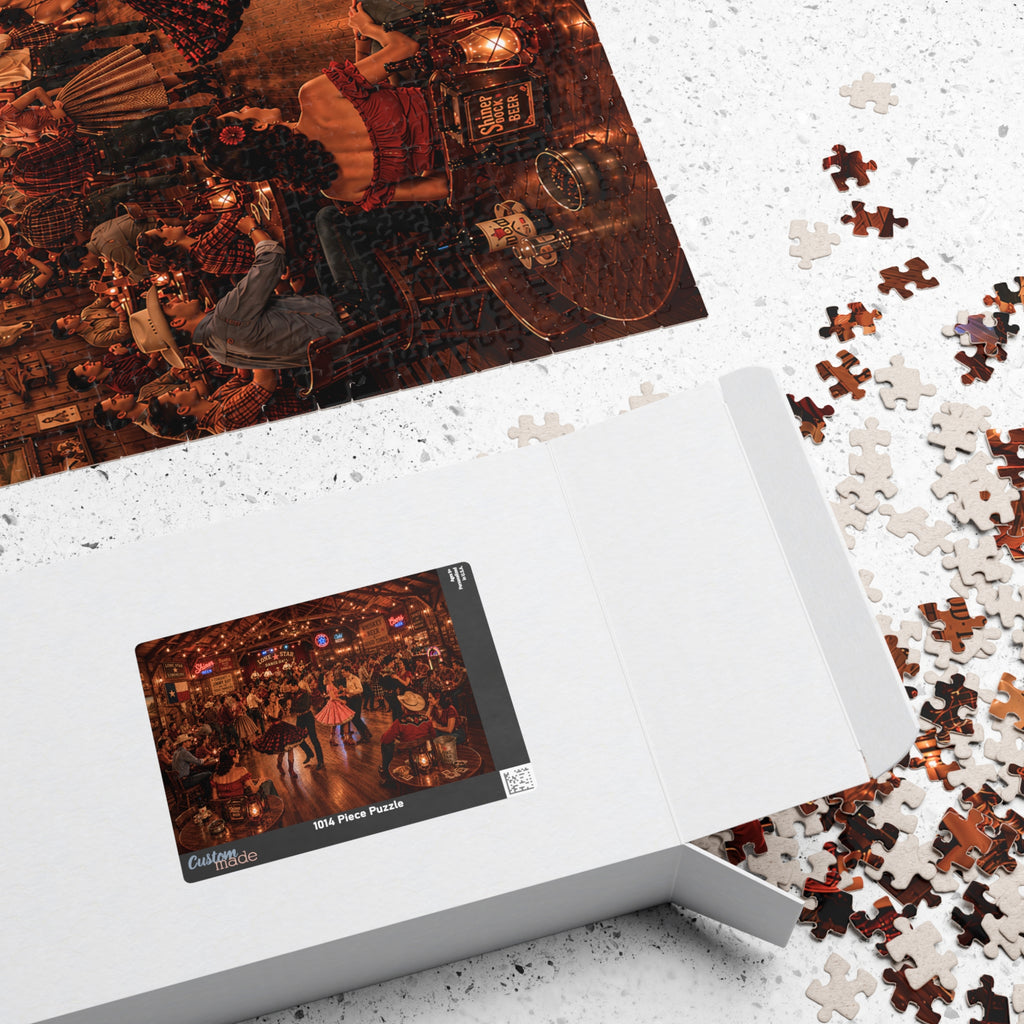 Darling, Save Me a Dance – Vintage Western Dance Hall Art Puzzle