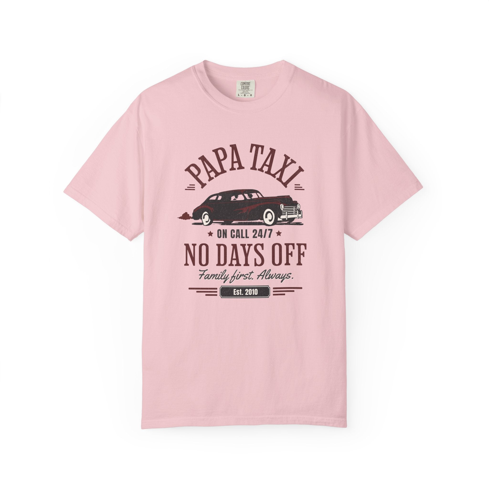 Papa Taxi Since 2010 T-Shirt – Father's Day Gift for Dad
