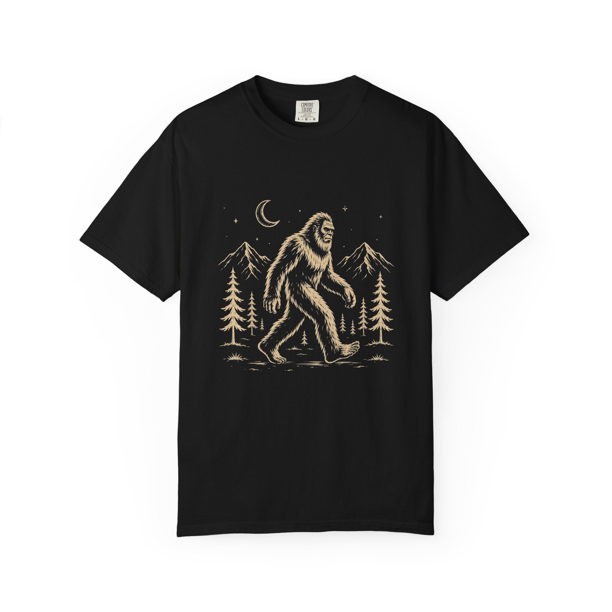 Moonlight Bigfoot – Night Hike T-Shirt | Outdoors Edition
