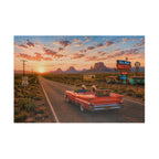 No Plans, No Problem – Retro Route 66 Desert Road Trip Art Puzzle