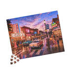 Meet Me Where the Neon Starts – Vintage Main Street Night Art Puzzle