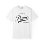 Fueled by Panic & Performance – Funny Work T-Shirt | Explorer Edition