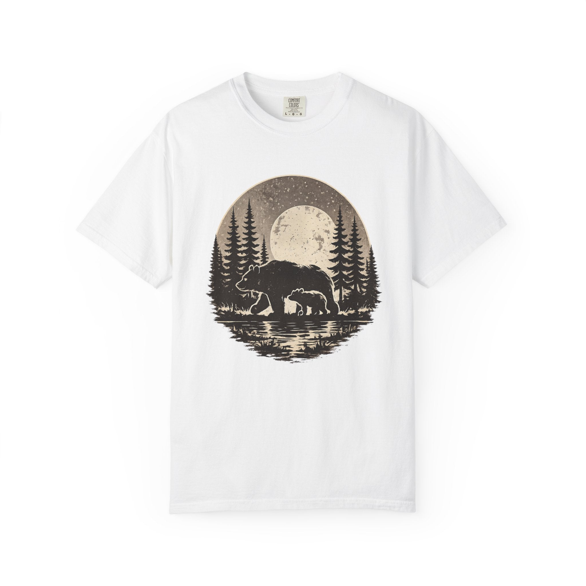 Bear Nature Shirt, Wildlife Lover Gift, Forest Adventure Tee, Mountain Wilderness Shirt, Outdoor Comfort Colors Tee