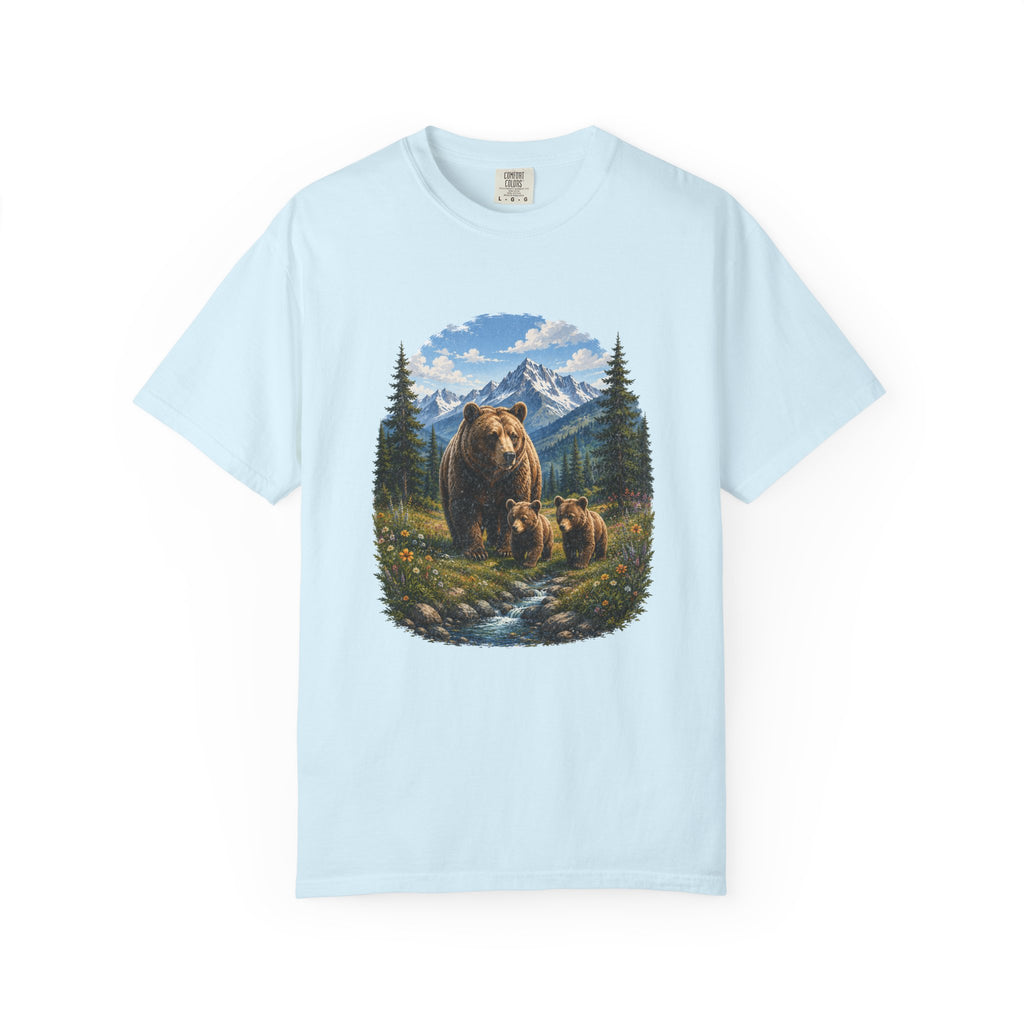 Bear Family Shirt, Mama Bear Gift, Wildlife Lover Tee, Nature Lover Shirt, Woodland Animal Comfort Colors Tee