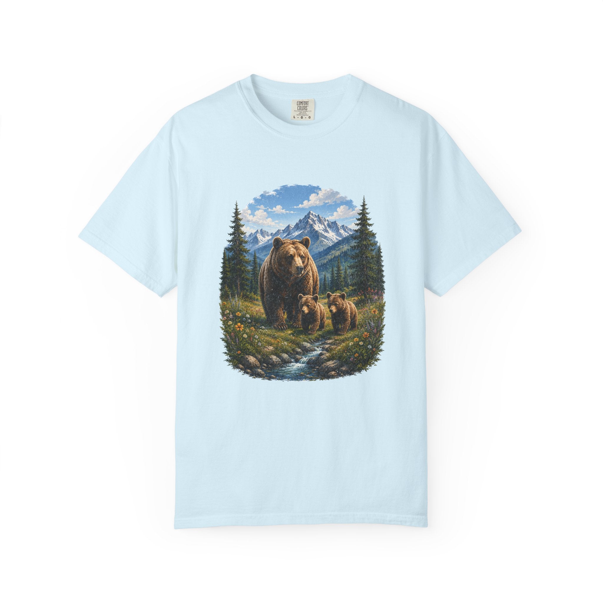 Bear Family Shirt, Mama Bear Gift, Wildlife Lover Tee, Nature Lover Shirt, Woodland Animal Comfort Colors Tee