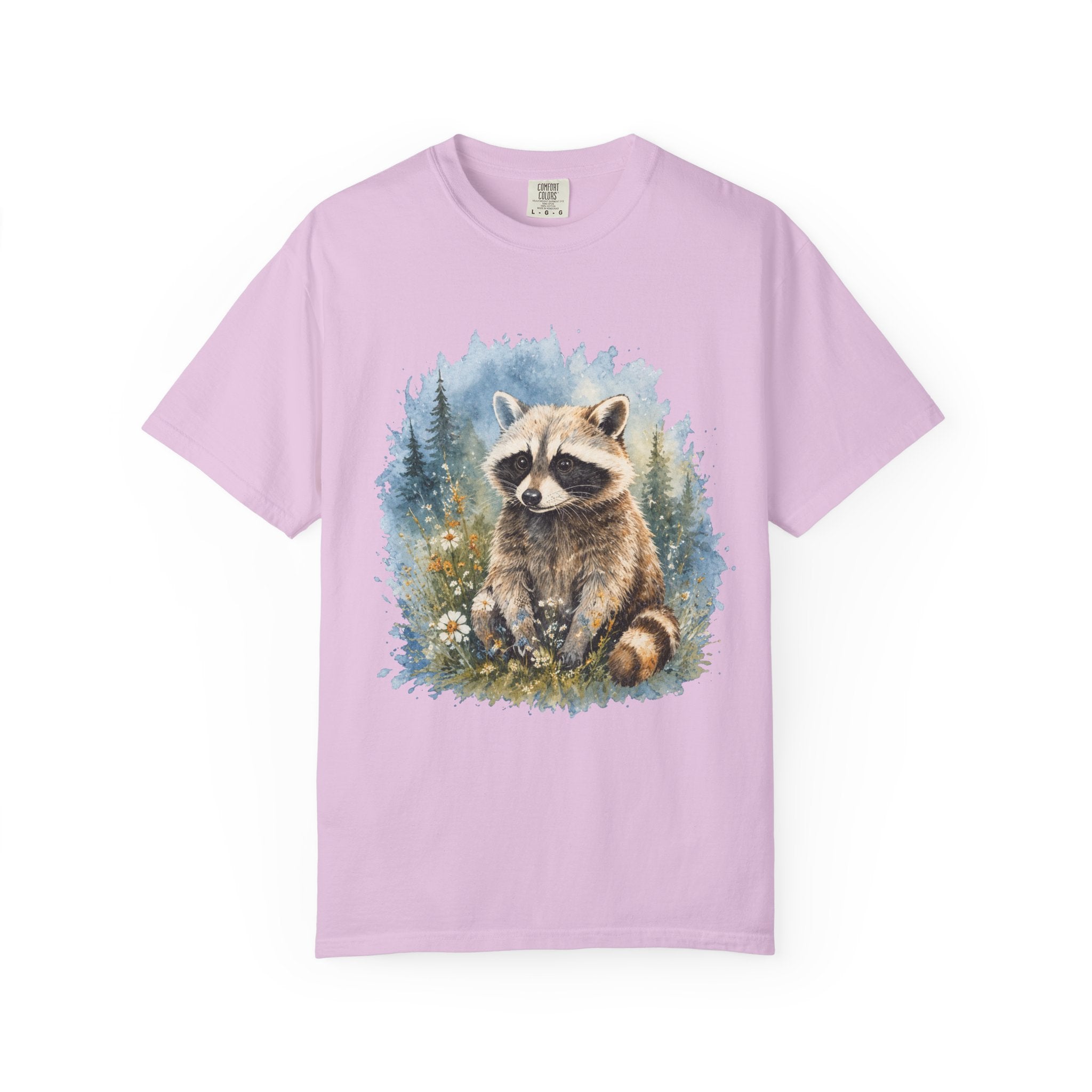 Cute Raccoon – Watercolor Wildlife T-Shirt | Explorer Edition