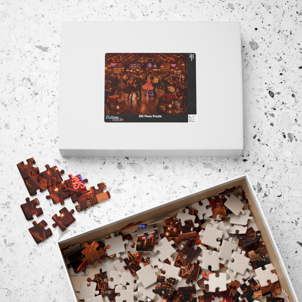 Darling, Save Me a Dance – Vintage Western Dance Hall Art Puzzle