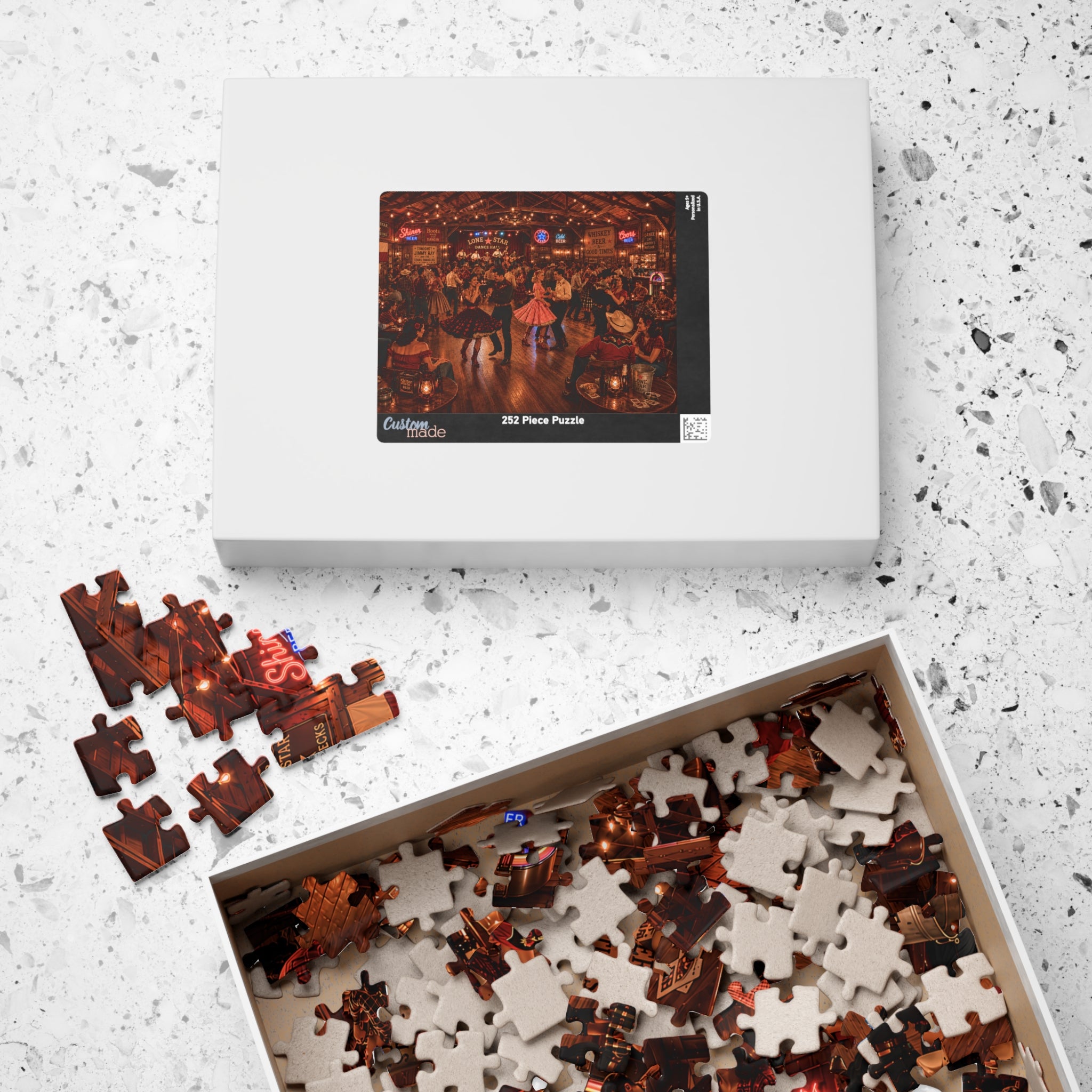 Darling, Save Me a Dance – Vintage Western Dance Hall Art Puzzle