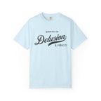 Fueled by Delusion & Audacity – Funny Entrepreneur T-Shirt | Explorer Edition