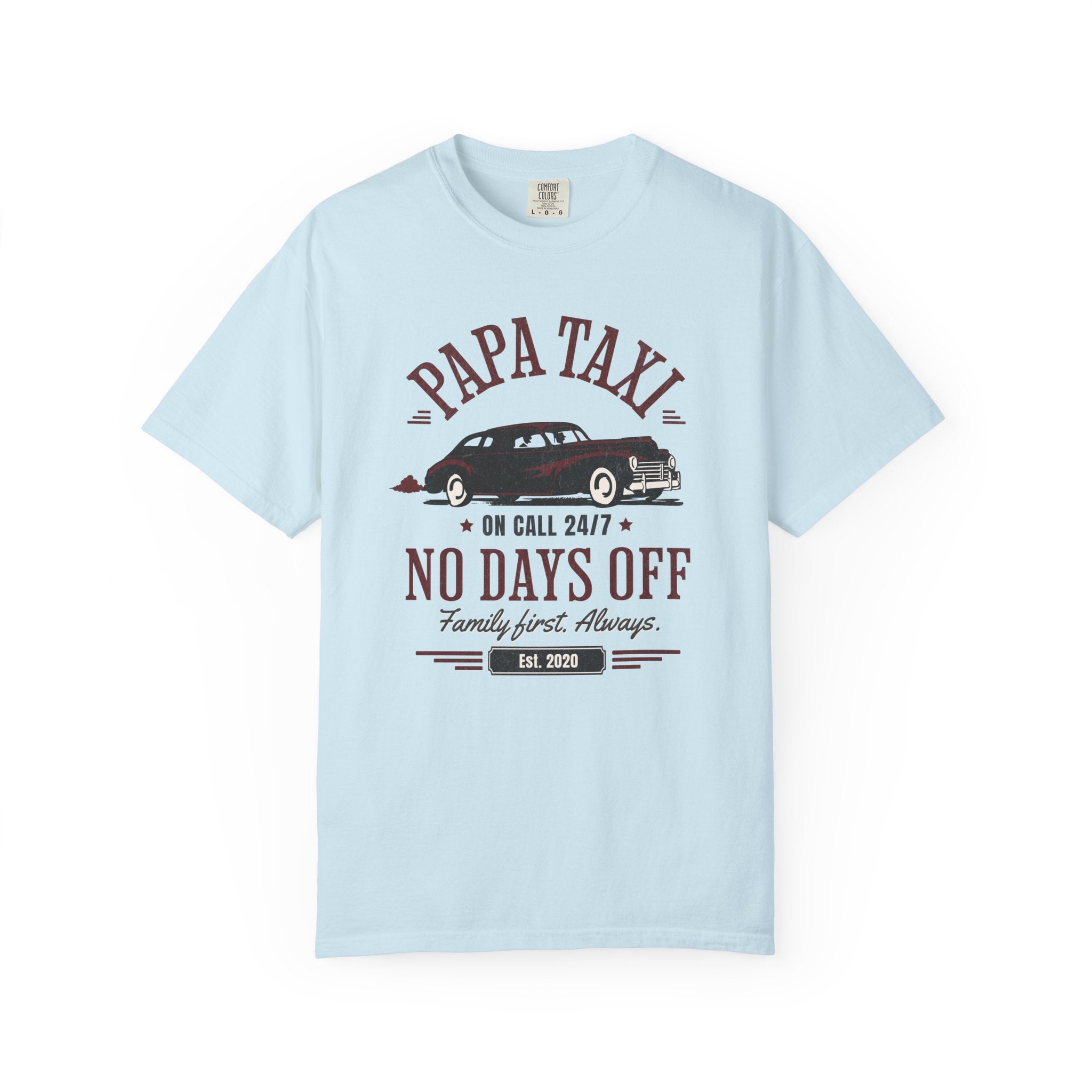 Papa Taxi Since 2020 T-Shirt – Father's Day Gift for Dad
