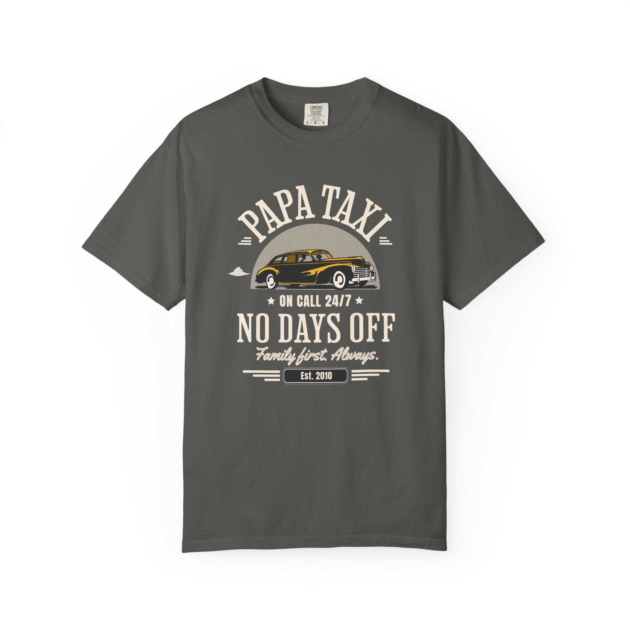 Papa Taxi Since 2010 T-Shirt – Father's Day Gift for Dad