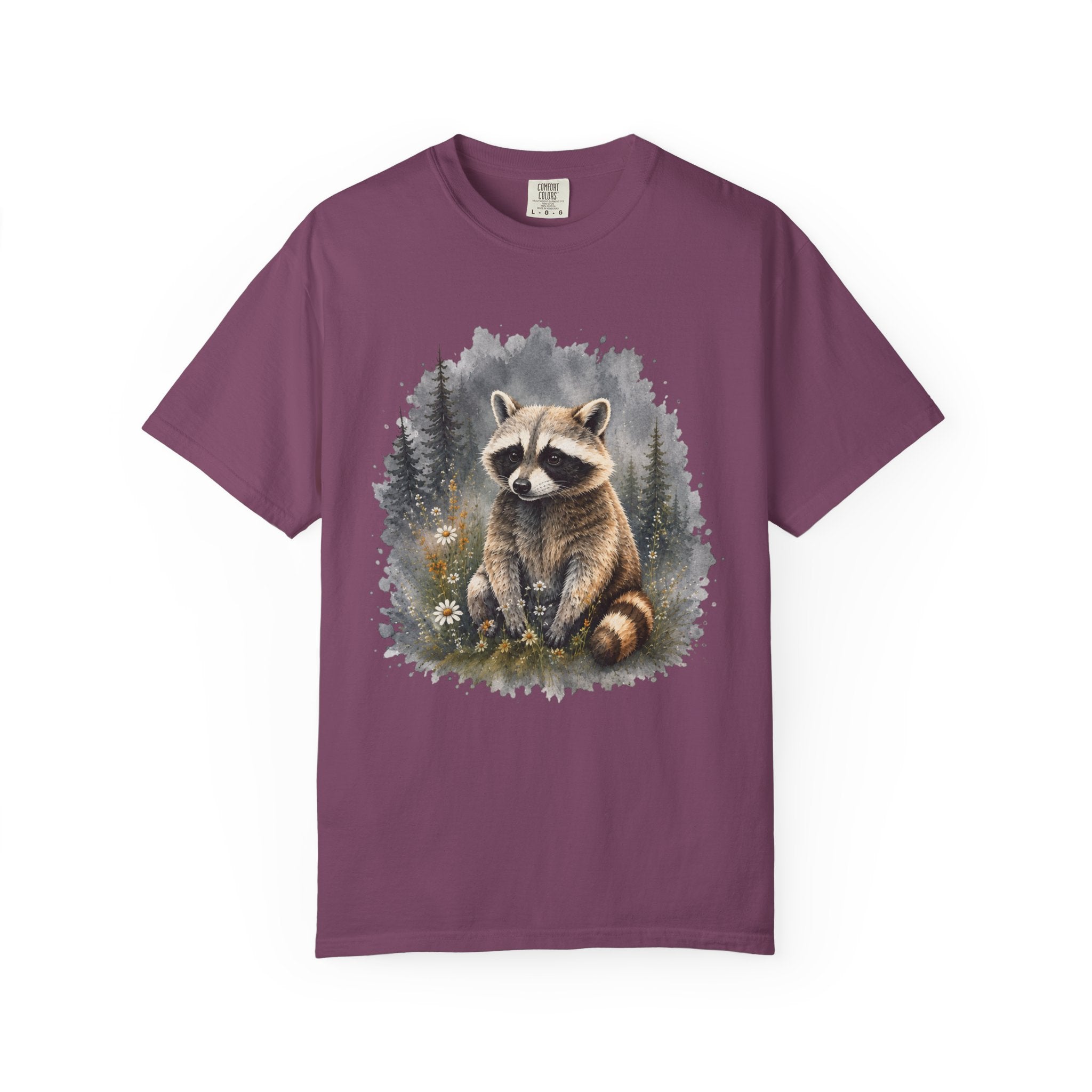 Cute Raccoon – Watercolor Wildlife T-Shirt | Explorer Edition