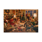 Cozy Vintage Christmas – Retro Holiday Gathering Art Puzzle