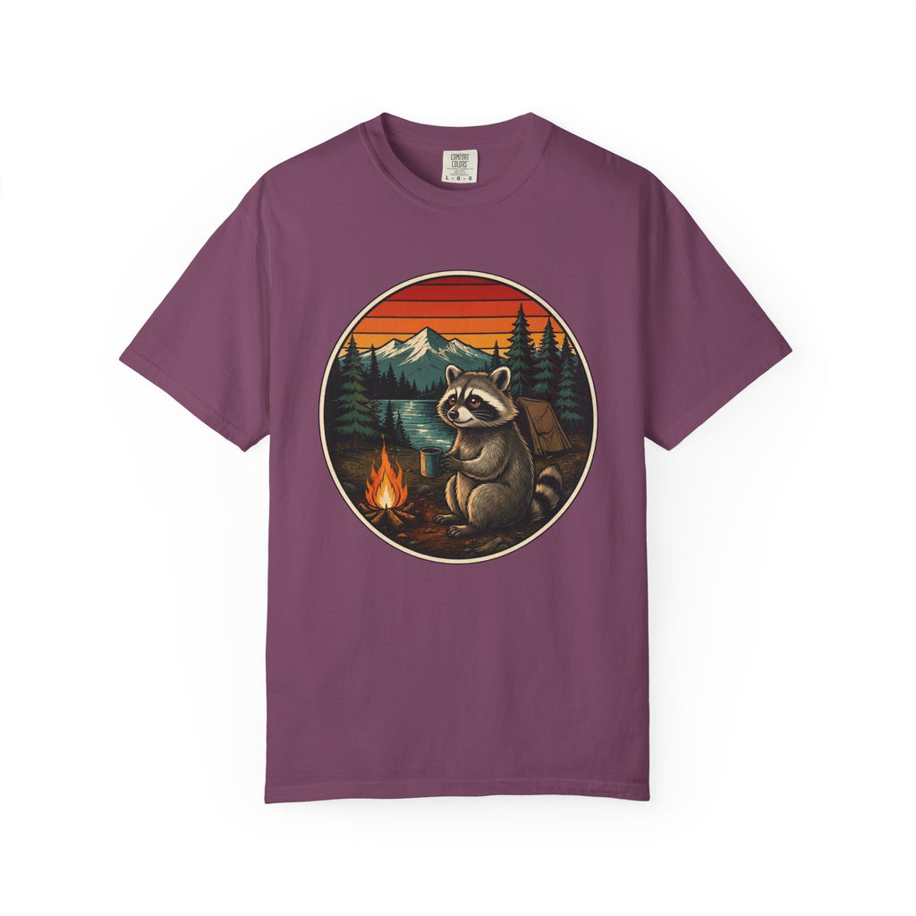 Camping Raccoon – Campfire T-Shirt | Explorer Edition