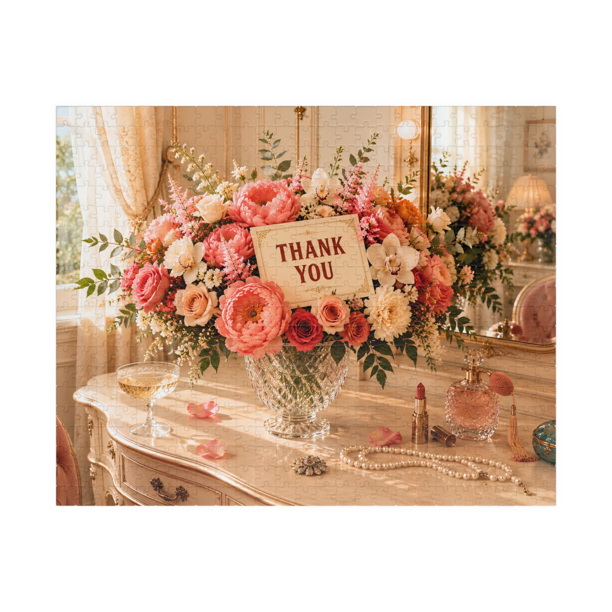 A Little Thank You – Floral Thank You Art Puzzle