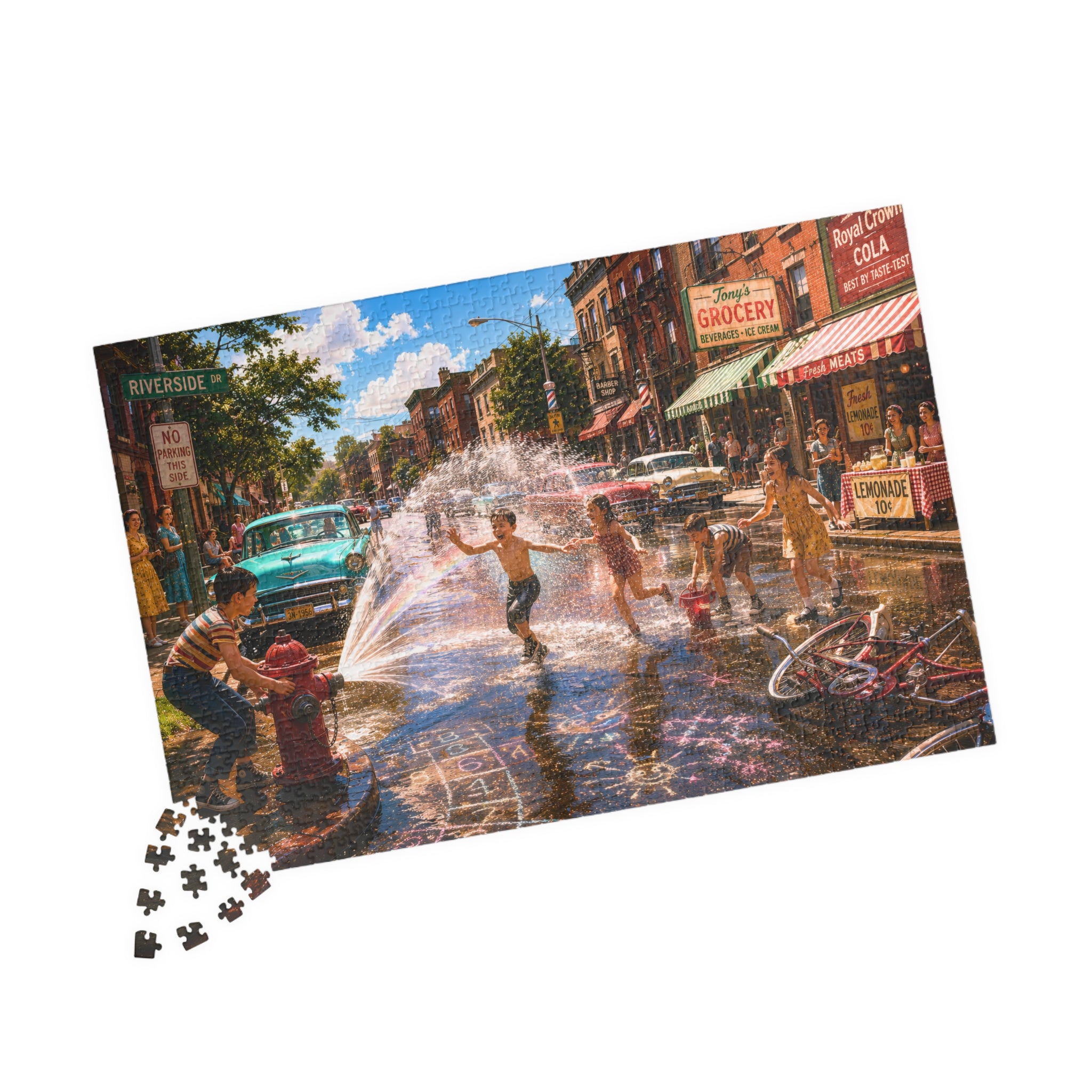 Before We Had Air Conditioning – Nostalgic Small-Town Summer Art Puzzle