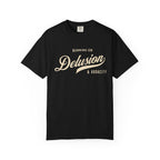 Fueled by Delusion & Audacity – Funny Entrepreneur T-Shirt | Explorer Edition