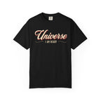 Universe I Am Ready – Retro Script Manifestation T-Shirt