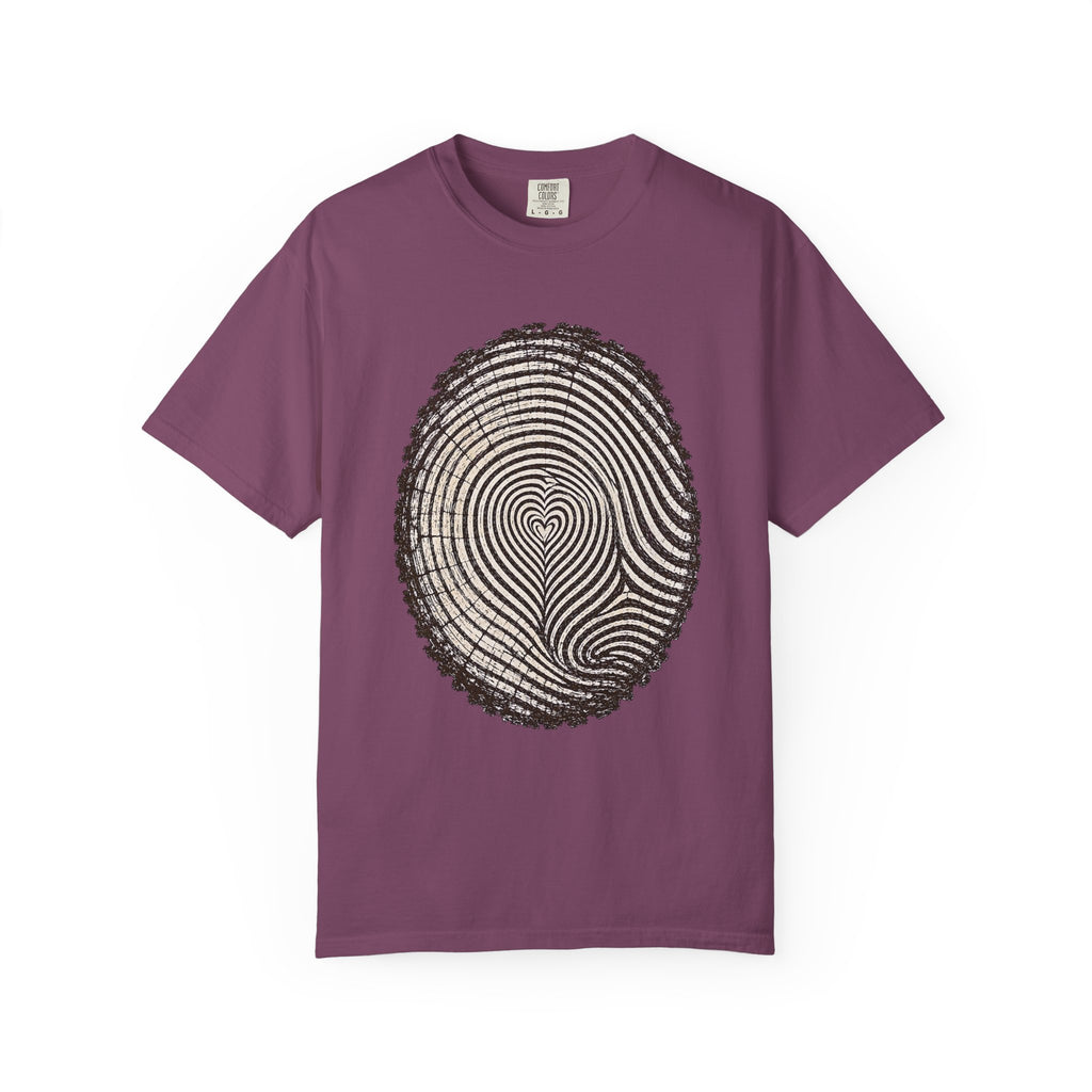 Love the Forest – Tree Ring Heart T-Shirt | Outdoors Edition