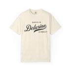Fueled by Delusion & Audacity – Funny Entrepreneur T-Shirt | Explorer Edition