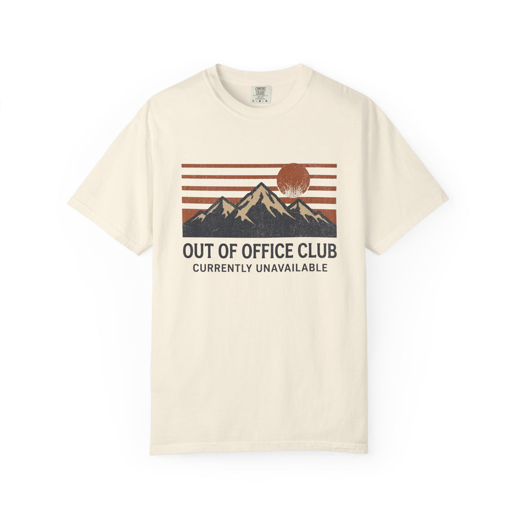 Out of Office Club – Mountain Sunset T-Shirt | Explorer Edition