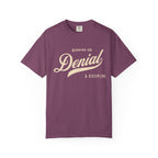 Fueled by Denial & Discipline – Funny Gym T-Shirt | Explorer Edition