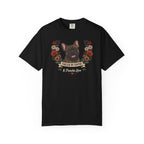 Brindle French Bulldog Dog Mom T-Shirt | Fueled by Coffee & Frenchie Love