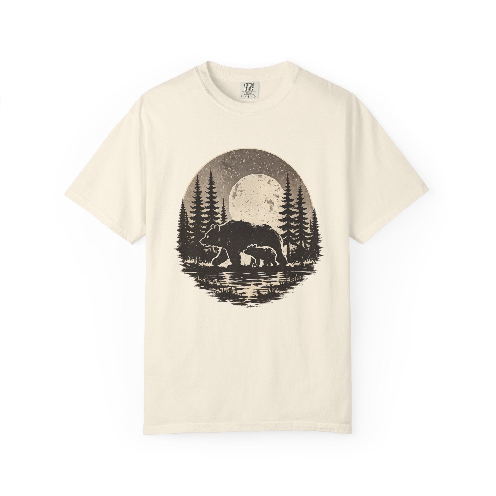 Bear Nature Shirt, Wildlife Lover Gift, Forest Adventure Tee, Mountain Wilderness Shirt, Outdoor Comfort Colors Tee