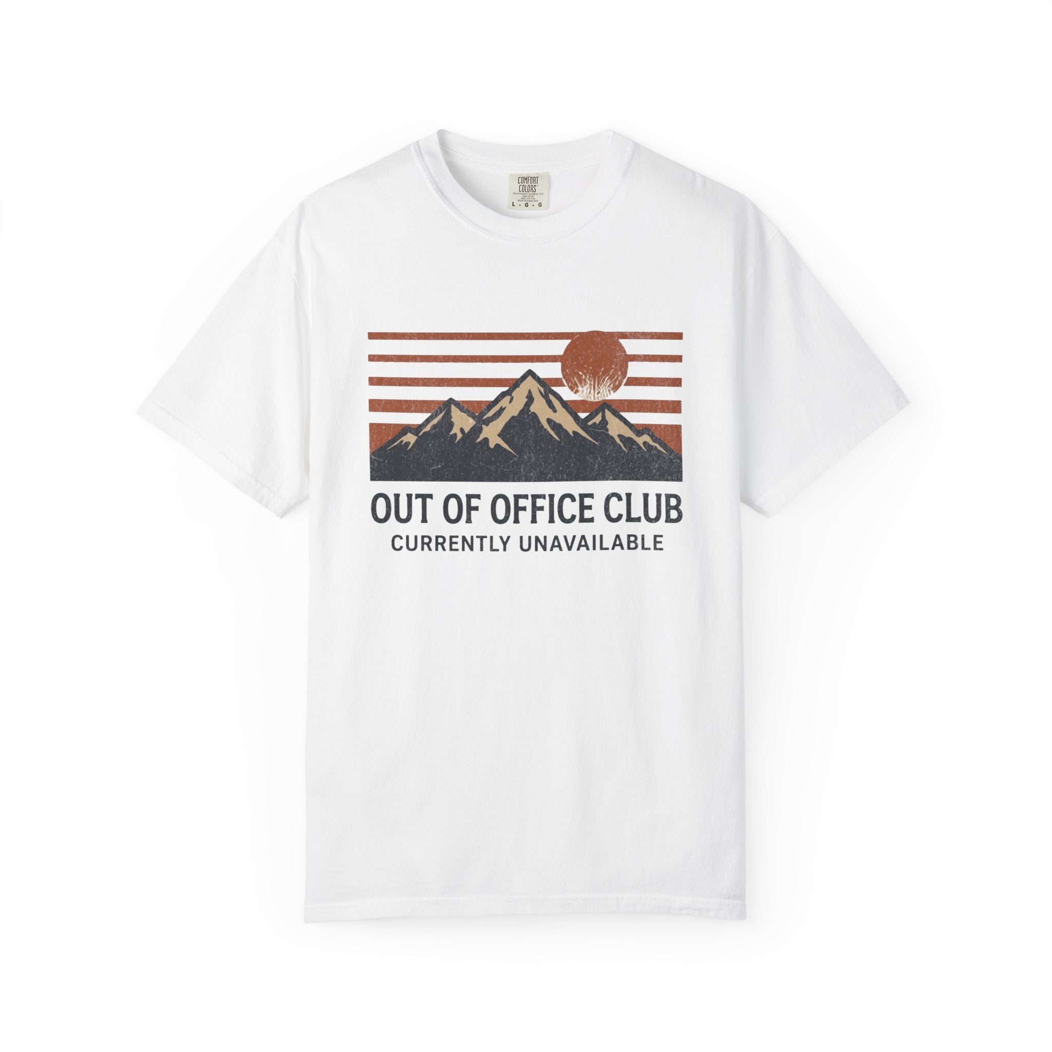 Out of Office Club – Mountain Sunset T-Shirt | Explorer Edition