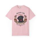 Black Labrador Dog Mom T-Shirt | Fueled by Coffee & Lab Love