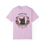 Black French Bulldog Dog Mom T-Shirt | Fueled by Coffee & Frenchie Love