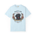 Black Labrador Dog Mom T-Shirt | Fueled by Coffee & Lab Love