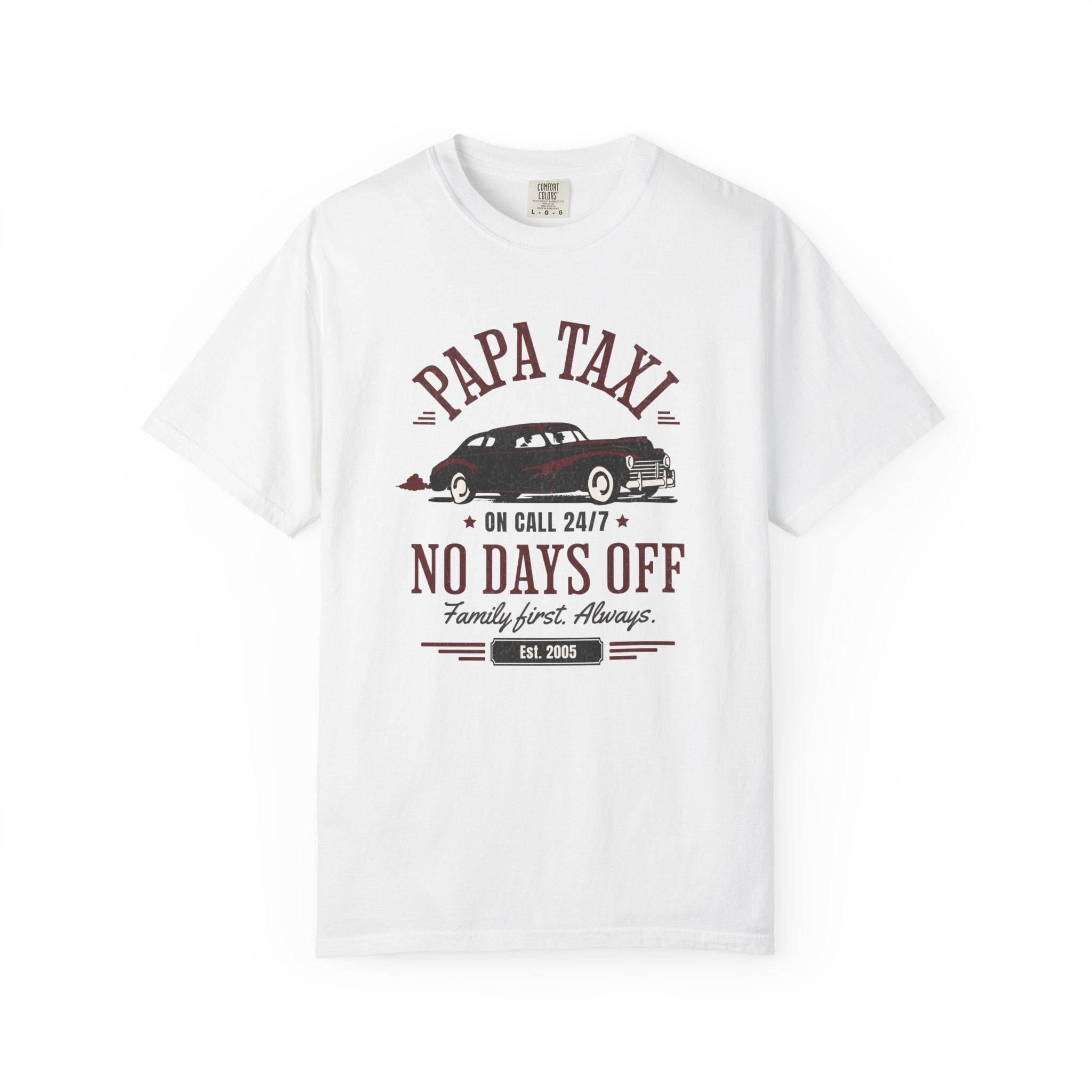 Papa Taxi Since 2005 T-Shirt – Father's Day Gift for Dad