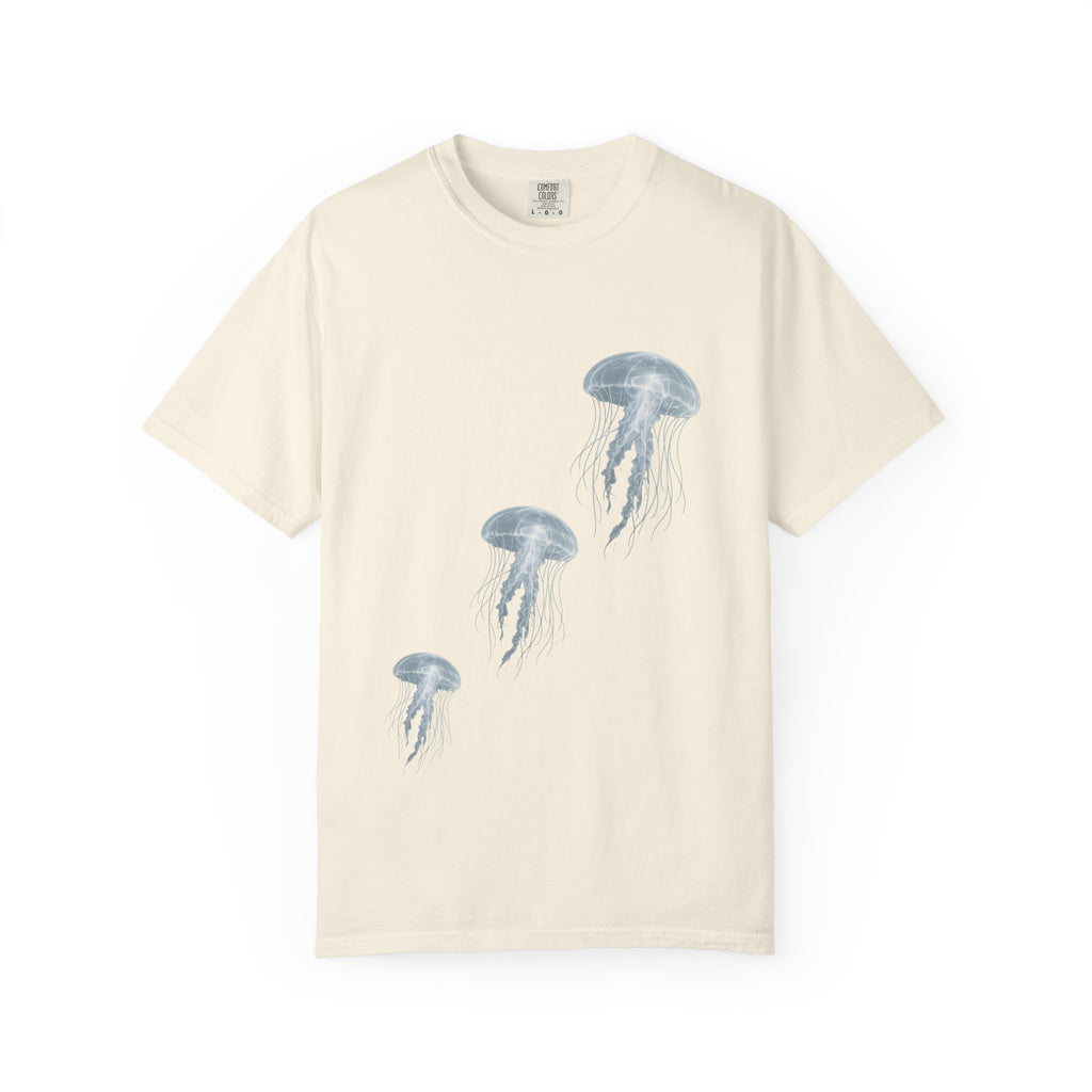Watercolor Jellyfish T-Shirt, Ocean Lover Gift, Coastal Aesthetic Shirt, Sea Life Tee, Marine Biology Gift, Beach Vacation Shirt