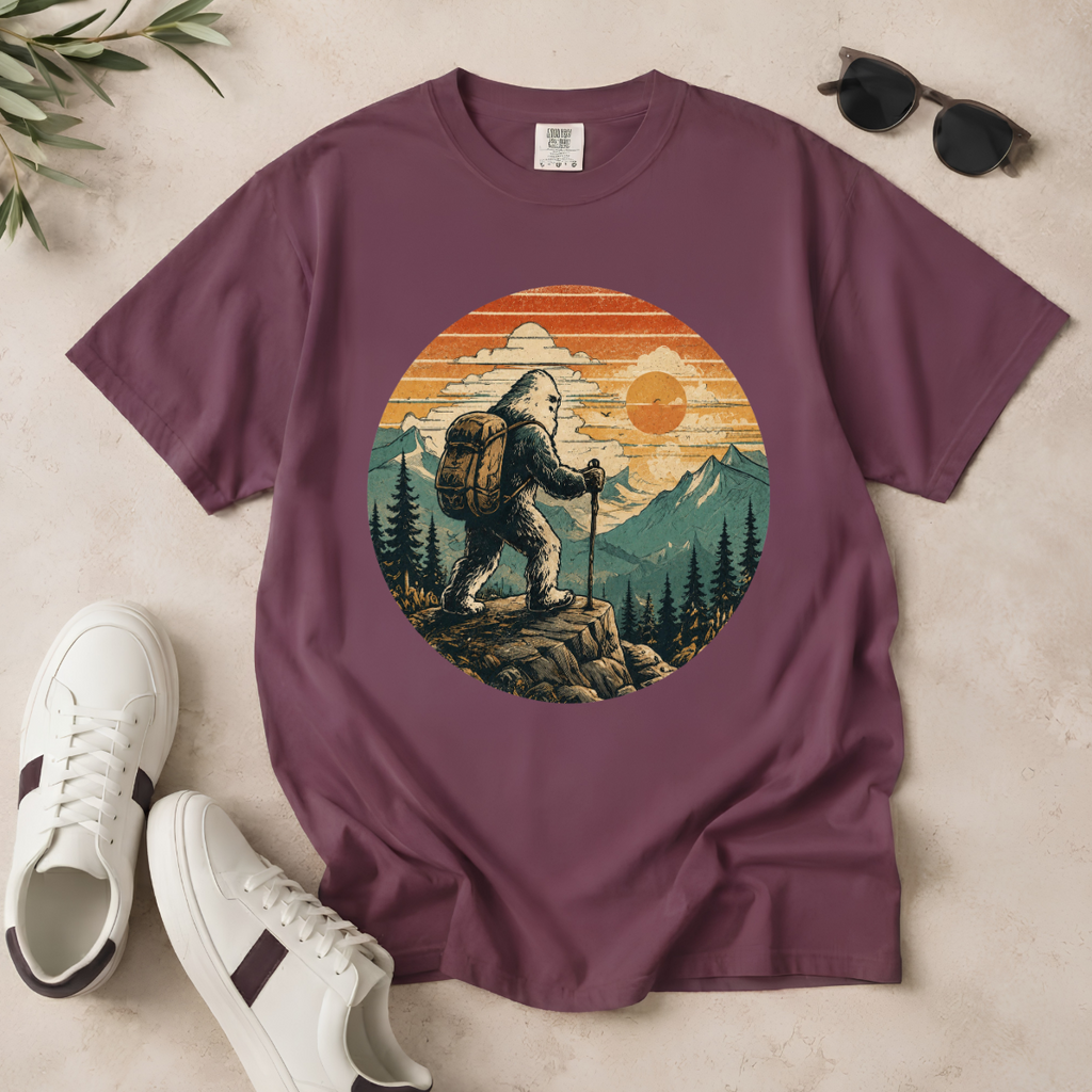 Bigfoot on the Trail – Funny Hiking T-Shirt | Outdoors Edition