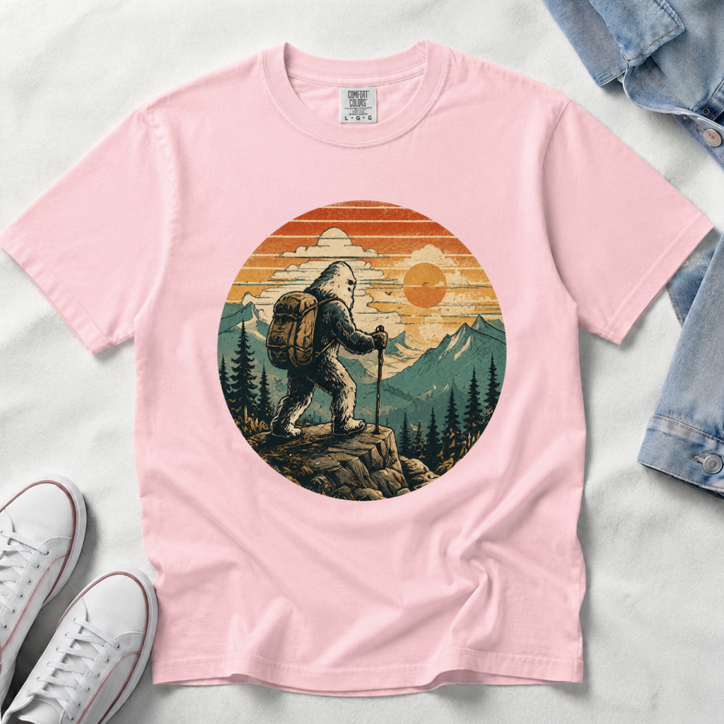 Bigfoot on the Trail – Funny Hiking T-Shirt | Outdoors Edition
