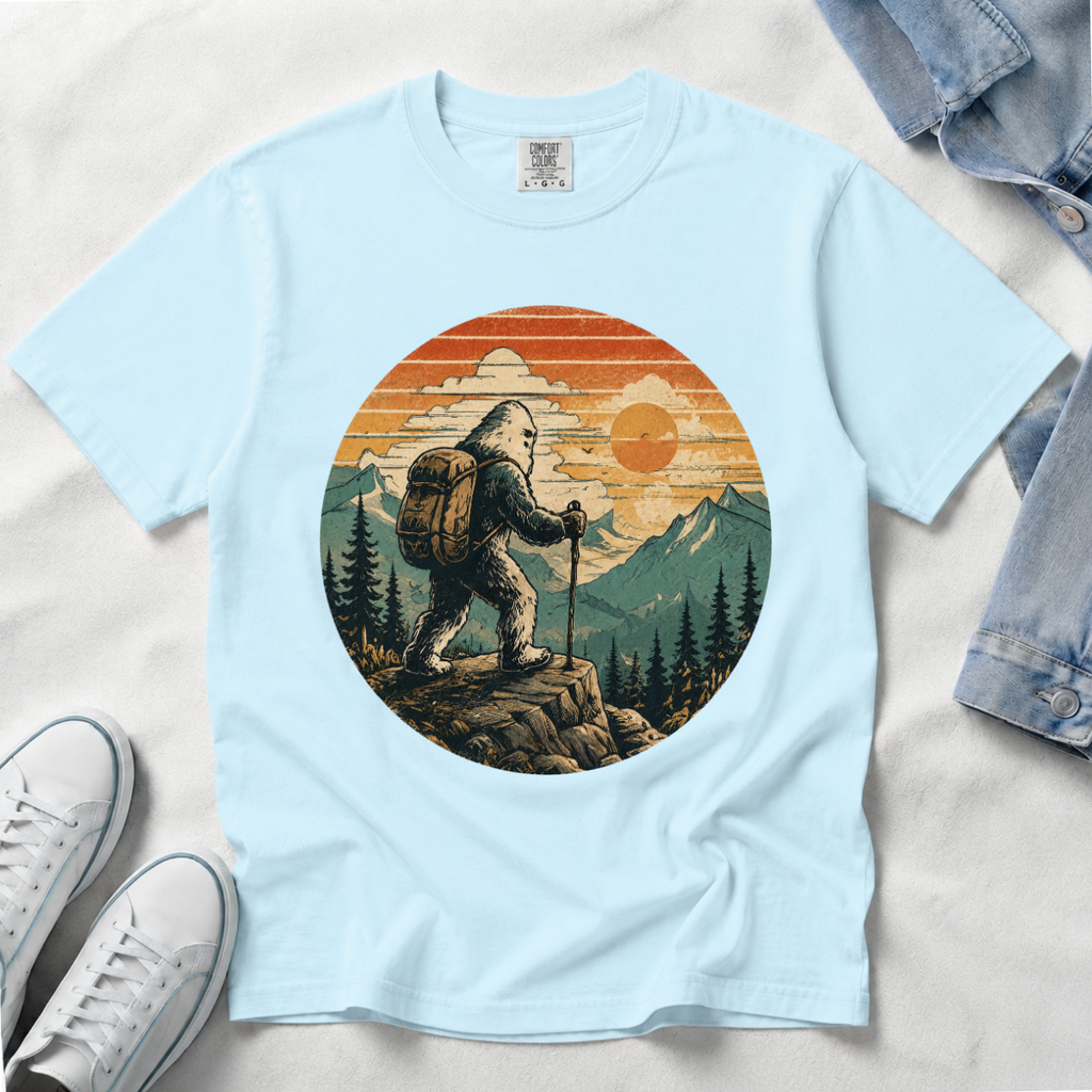 Bigfoot on the Trail – Funny Hiking T-Shirt | Outdoors Edition