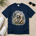 Cute Raccoon – Watercolor Wildlife T-Shirt | Outdoors Edition