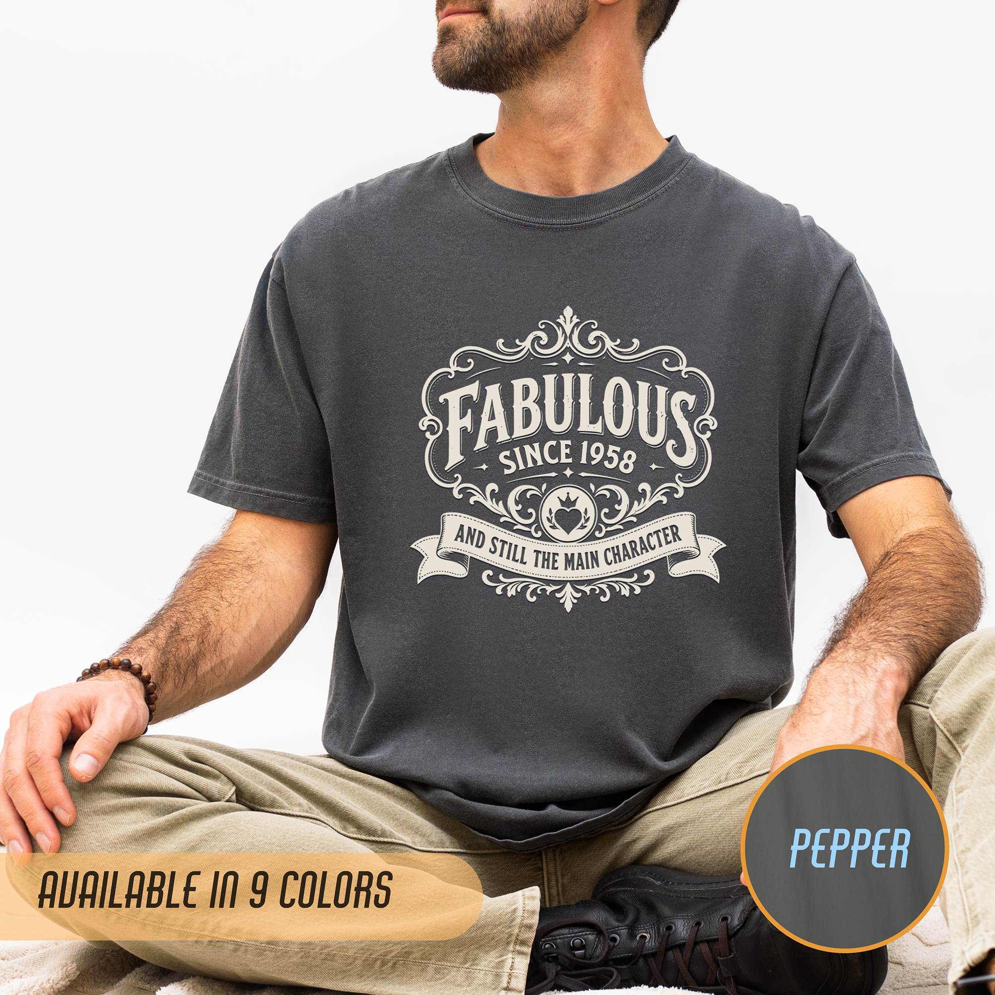 Fabulous Since 1958 T-Shirt – 68th Birthday Gift