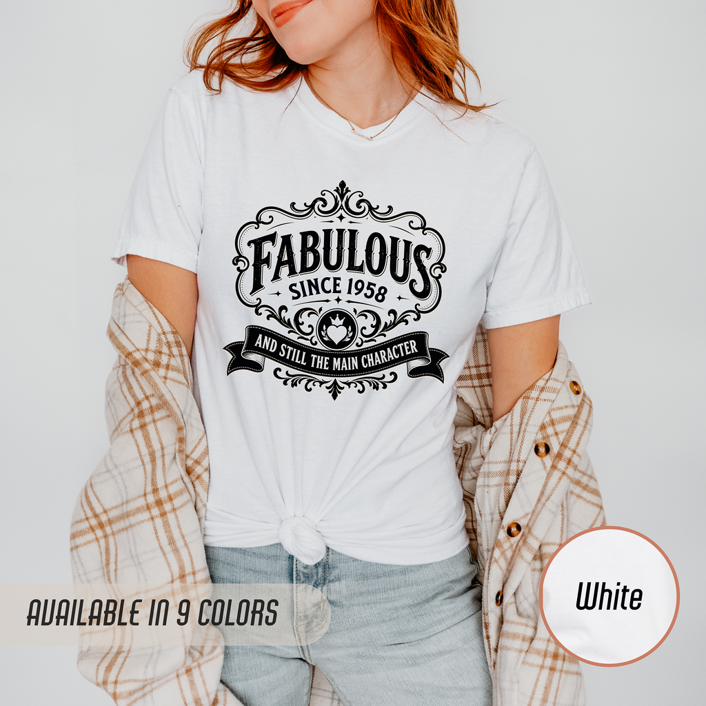 Fabulous Since 1958 T-Shirt – 68th Birthday Gift