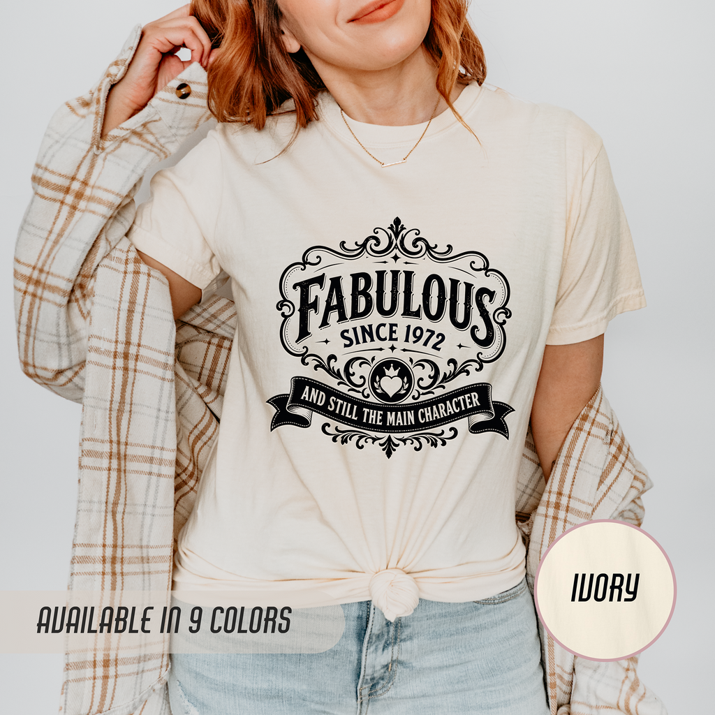 Fabulous Since 1972 T-Shirt – 54th Birthday Gift