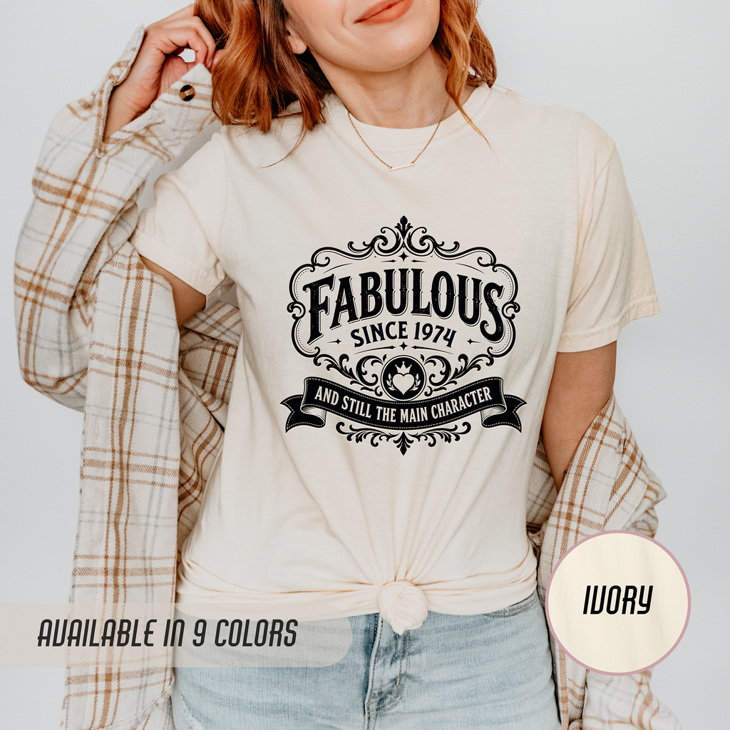 Fabulous Since 1974 T-Shirt – 52nd Birthday Gift