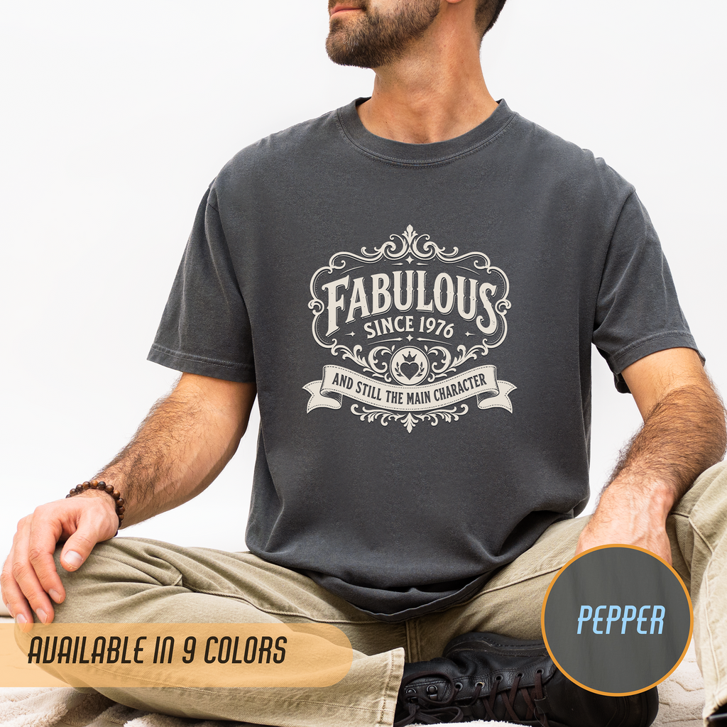 Fabulous Since 1976 T-Shirt – 50th Birthday Gift