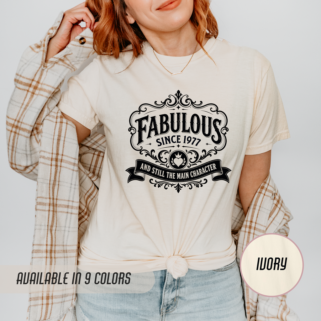 Fabulous Since 1977 T-Shirt – 49th Birthday Gift