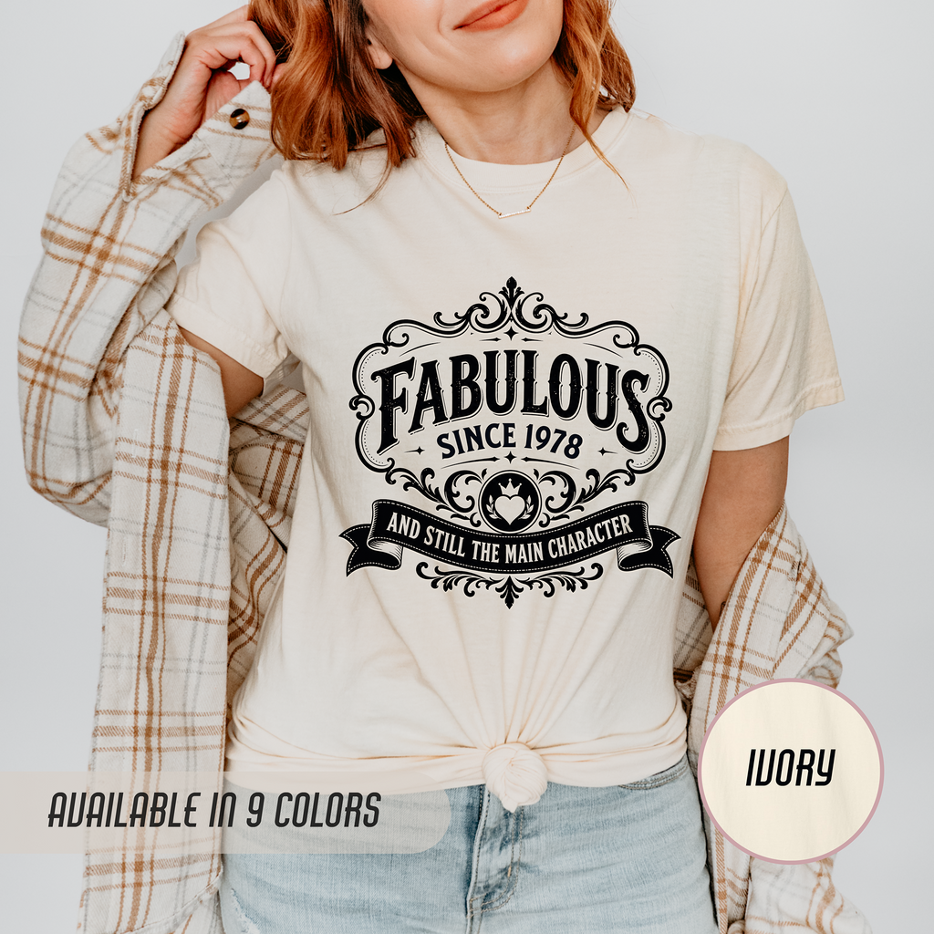Fabulous Since 1978 T-Shirt – 48th Birthday Gift