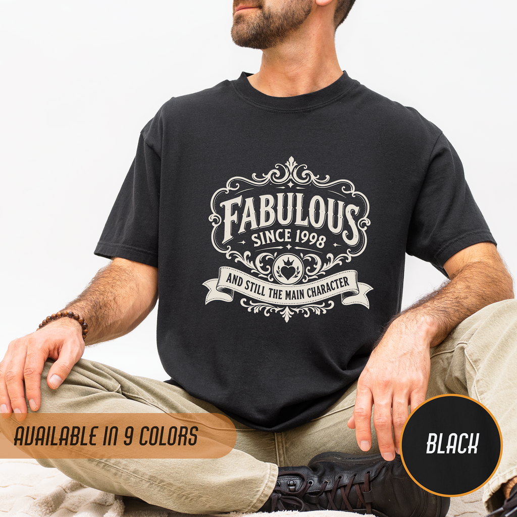 Fabulous Since 1998 T-Shirt – 28th Birthday Gift